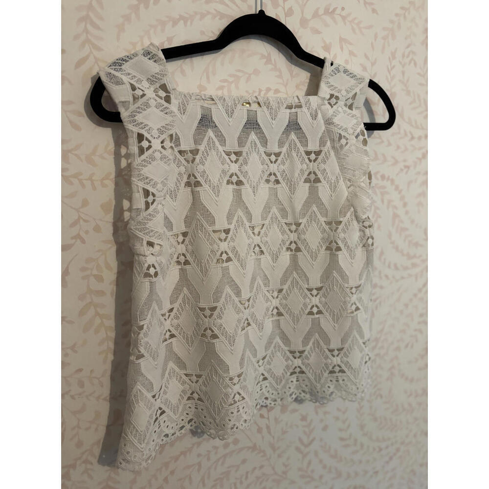 NOT FOR SALE! MaJE Lace Geometric Linda Top sz S - Picture 6 of 7